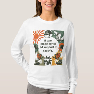 Retro Vintage Anti War Statement Shirt - Bold Poli