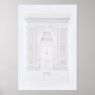 Retro Vintage Architectural Design Drawing Poster