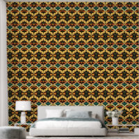 Retro Vintage Art Deco Geomatric Shapes Pattern
