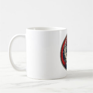 Retro Vintage Astronaut Sitting on Moon Coffee Mug