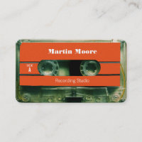 Retro vintage audio style cassette cover