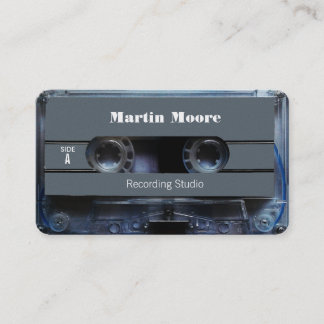 Retro vintage audio style cassette cover business card