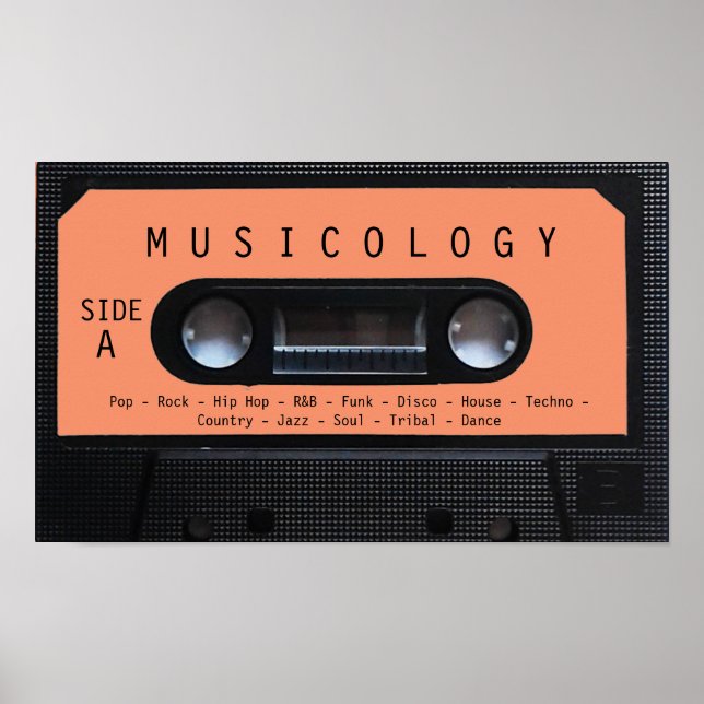 Retro vintage audio style cassette cover poster (Front)