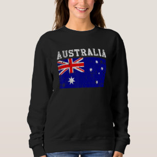 Retro Vintage Australia Flag Australian Roots Sweatshirt