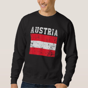 Retro Vintage Austria Flag Austrian Roots Sweatshirt