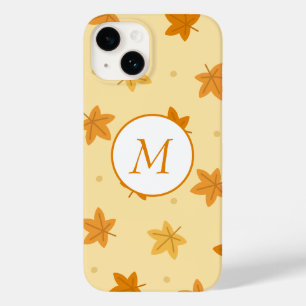 Retro vintage autumn leaves pattern Case-Mate iPhone 14 case