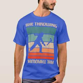 Retro Vintage Ax Throwing Player T-Shirt
