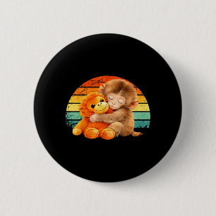 Retro Vintage Baby Monkey Punch 6 Cm Round Badge