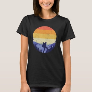 Retro Vintage Backpackers Trekking Mountain Hiking T-Shirt