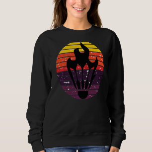 Retro Vintage Badminton Sports Player Coach Graph Sweatshirt
