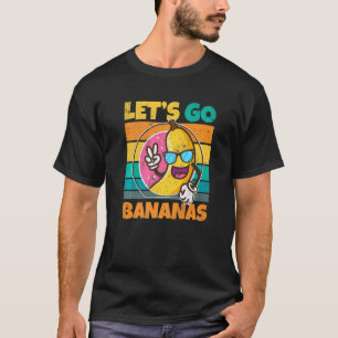 Retro Vintage Banana Meme Let Go Banana Peace Ban T-Shirt