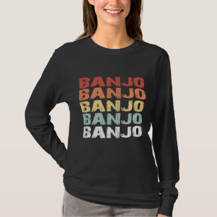 Retro Vintage Banjo 70s 80s Eighties Style T-Shirt