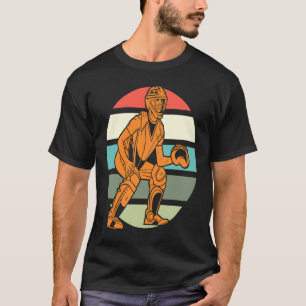 Retro Vintage Baseball Pitcher Catcher T-Shirt