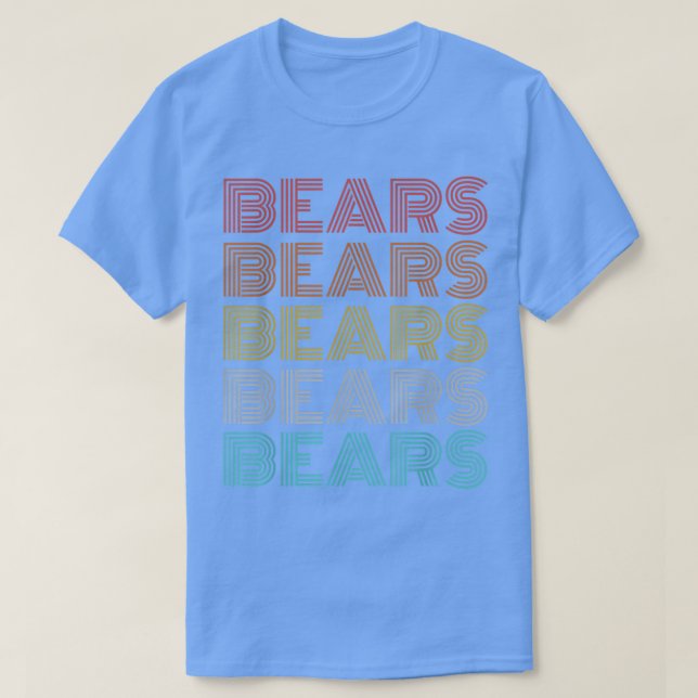 Retro Vintage Bears  T-Shirt (Design Front)