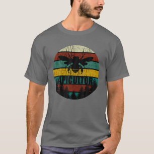 Retro Vintage Bee Beekeepers Beekeeping Suit Beeke T-Shirt