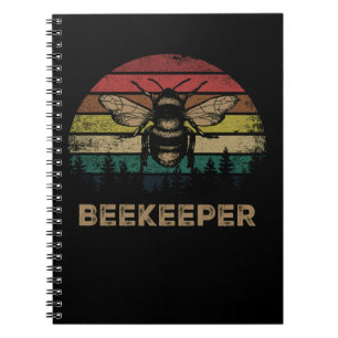 Retro Vintage Beekeeper Beekeeping Bee Gift Notebook