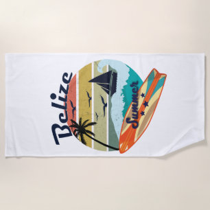 Retro vintage Belise gift summer vacation Beach Towel
