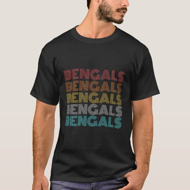 Retro Vintage Bengals T-Shirt (Front)