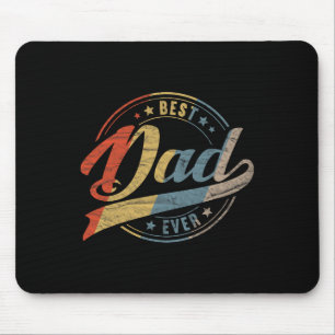 Retro Vintage Best Dad Ever Father Daddy Father&#; Mouse Mat