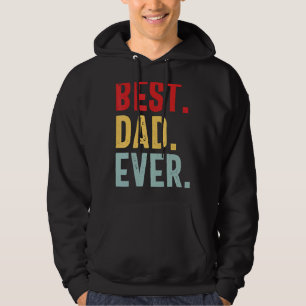 Retro Vintage Best Dad Ever  Fathers Day Hoodie