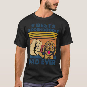Retro Vintage Best Goldendoodle Dad Ever Dog T-Shirt