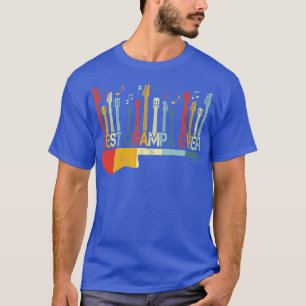 Retro Vintage Best Grampa Ever Guitar Lover Guitar T-Shirt