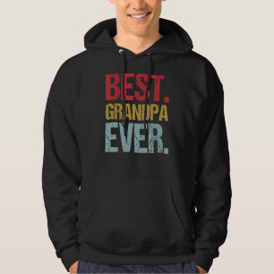 Retro Vintage Best Grandpa Ever New Papa Life Fath Hoodie
