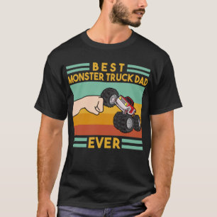 Retro Vintage Best Monster Truck Dad Ever T-Shirt