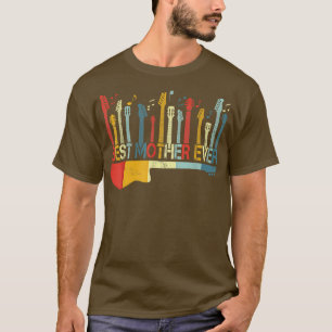 Retro Vintage Best Mother Ever Guitar Lover Guitar T-Shirt