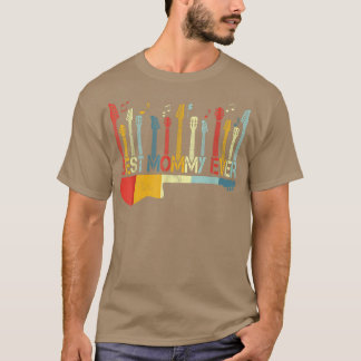 Retro Vintage Best Mummy Ever Guitar Lover Guitari T-Shirt