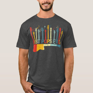 Retro Vintage Best Pops Ever Guitar Lover Guitaris T-Shirt