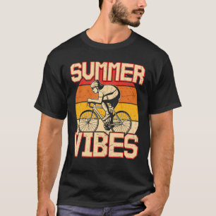 Retro Vintage Bicycle Summer Vibes Biking T-Shirt