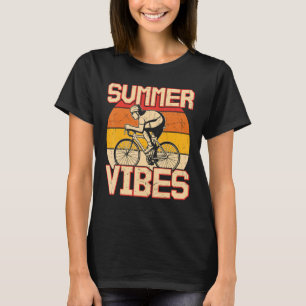 Retro Vintage Bicycle Summer Vibes Biking T-Shirt
