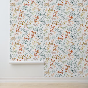 Retro Vintage Bicycle Texture Hipster Background Wallpaper