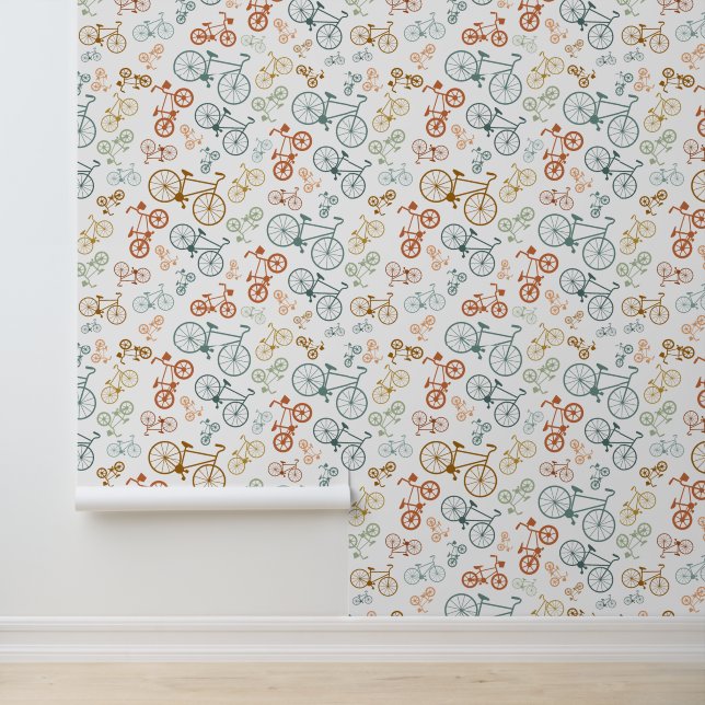 Retro Vintage Bicycle Texture Hipster Background Wallpaper (Application)