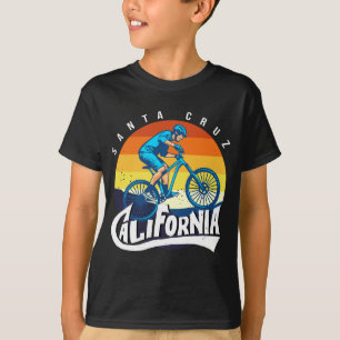 Retro Vintage Biking Santa Cruz California Bicycle T-Shirt