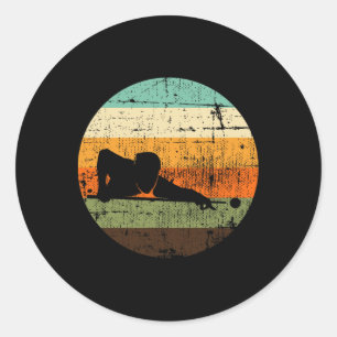 Retro Vintage Billiard Sayings Snooker Pool Billia Classic Round Sticker