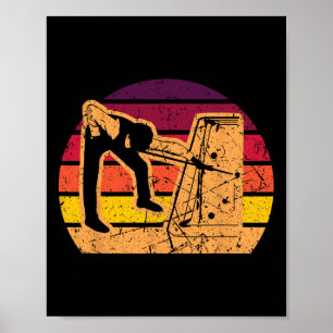Retro Vintage Billiards Game 8 Ll Pool Player Tour Poster