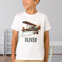 Retro Vintage Biplane Personalised