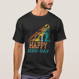 Retro Vintage Bird Watcher Happy Bird Day Funny Bi T-Shirt