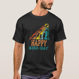 Retro Vintage Bird Watcher Happy Bird Day Funny Bi T-Shirt