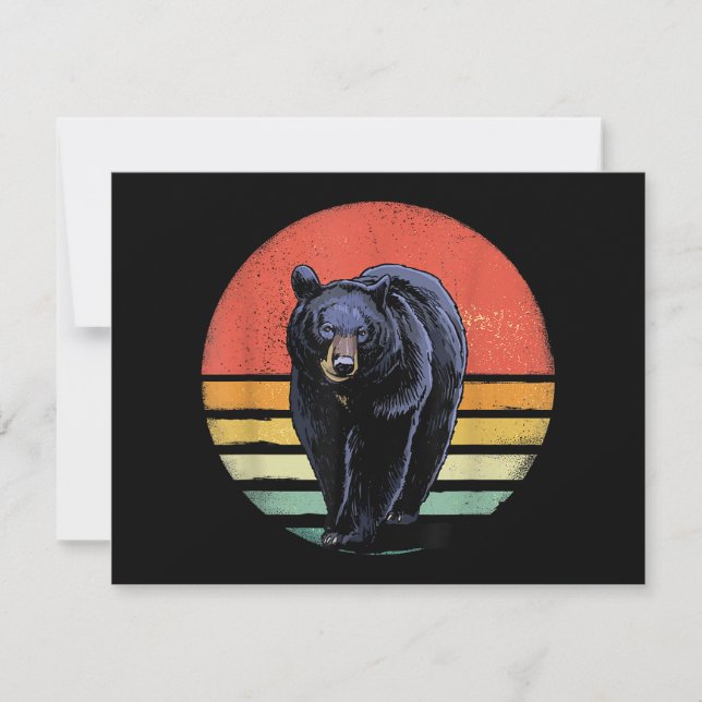 Retro Vintage Black Bear (Front)