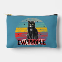 Retro Vintage Black Cat Ew People