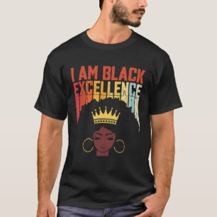 Retro Vintage Black Excellence African Pride Histo T-Shirt