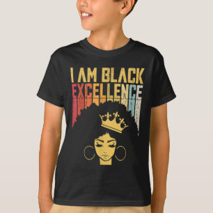 Retro Vintage Black Excellence African Pride Histo T-Shirt