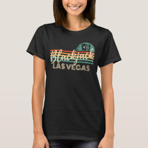 Retro Vintage Blackjack Player Gambling Casino Bla T-Shirt