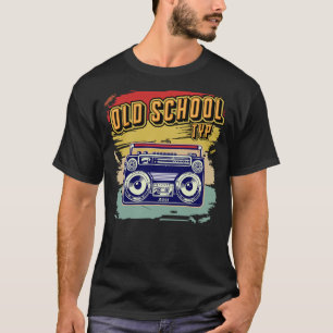 Retro Vintage Boombox Old School Type 70s 80s 90s T-Shirt