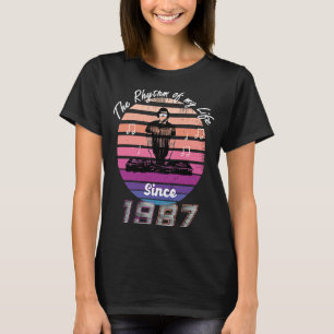 Retro Vintage Born 1987 Men Woman Birthday 80's Mu T-Shirt