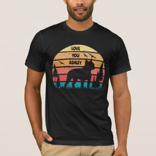 Retro Vintage Boston Terrier Dog T-Shirt