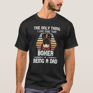 Retro Vintage Boxer Puppy Owner Dog Parent Dad Fat T-Shirt